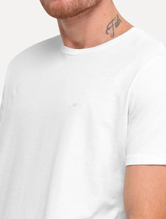 Camiseta Ellus Masculina Cotton Fine Classic Logo Branca