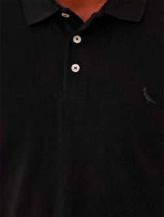 Polo Reserva Masculina Piquet Clássica Preta