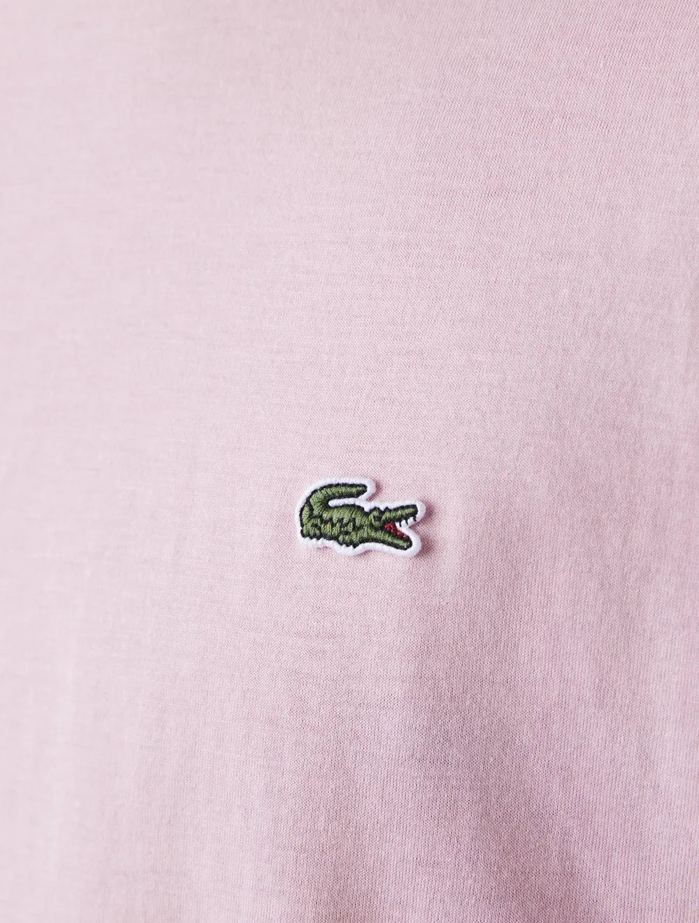 Camiseta Lacoste Masculina Jersey Pima Cotton Rosa Claro