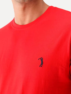 Camiseta Aleatory Masculina Dark Grey Icon Vermelha