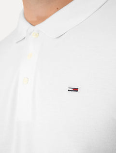 Polo Tommy Jeans Masculina Regular Original Fine Piquet Branca