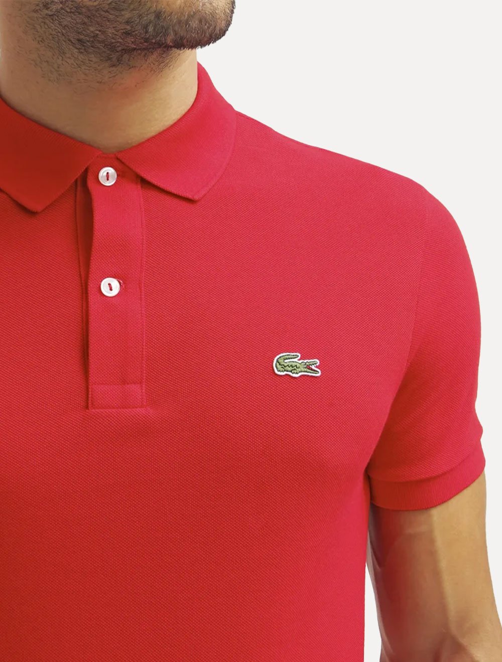 Polo Lacoste Masculina L.12.12 Vermelha