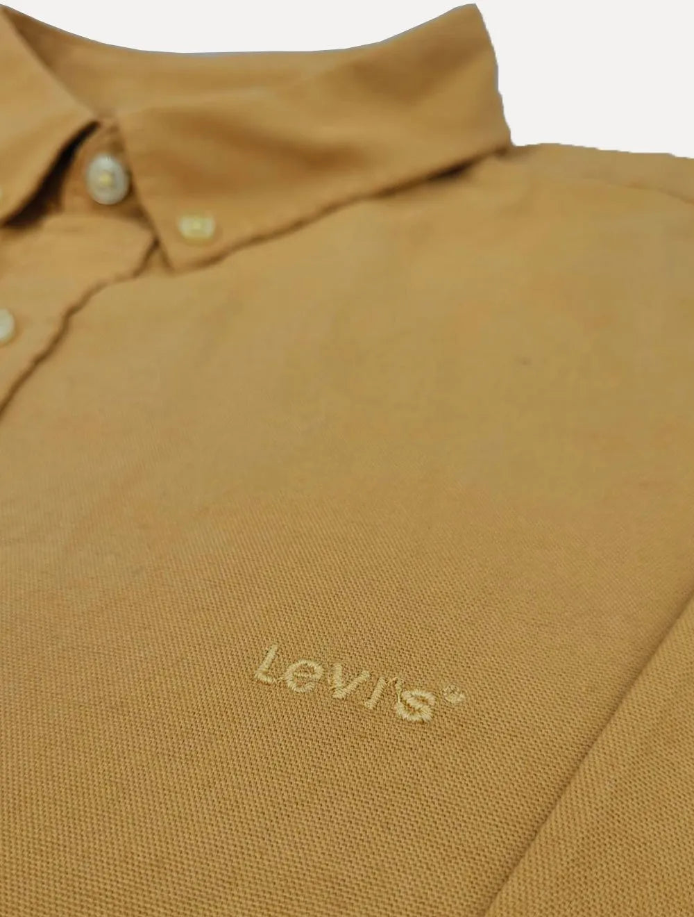 Camisa Levis Masculina Relaxed Oxford Authentic Button Down Cáqui