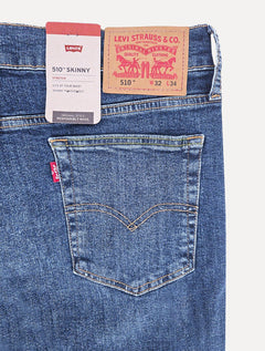 Calça Levis Jeans Masculina 512 Slim Taper Stretch Greenish Azul