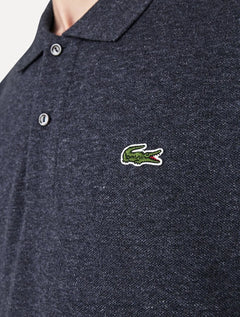 Polo Lacoste Masculina Classic Fit Mescla Azul Marinho