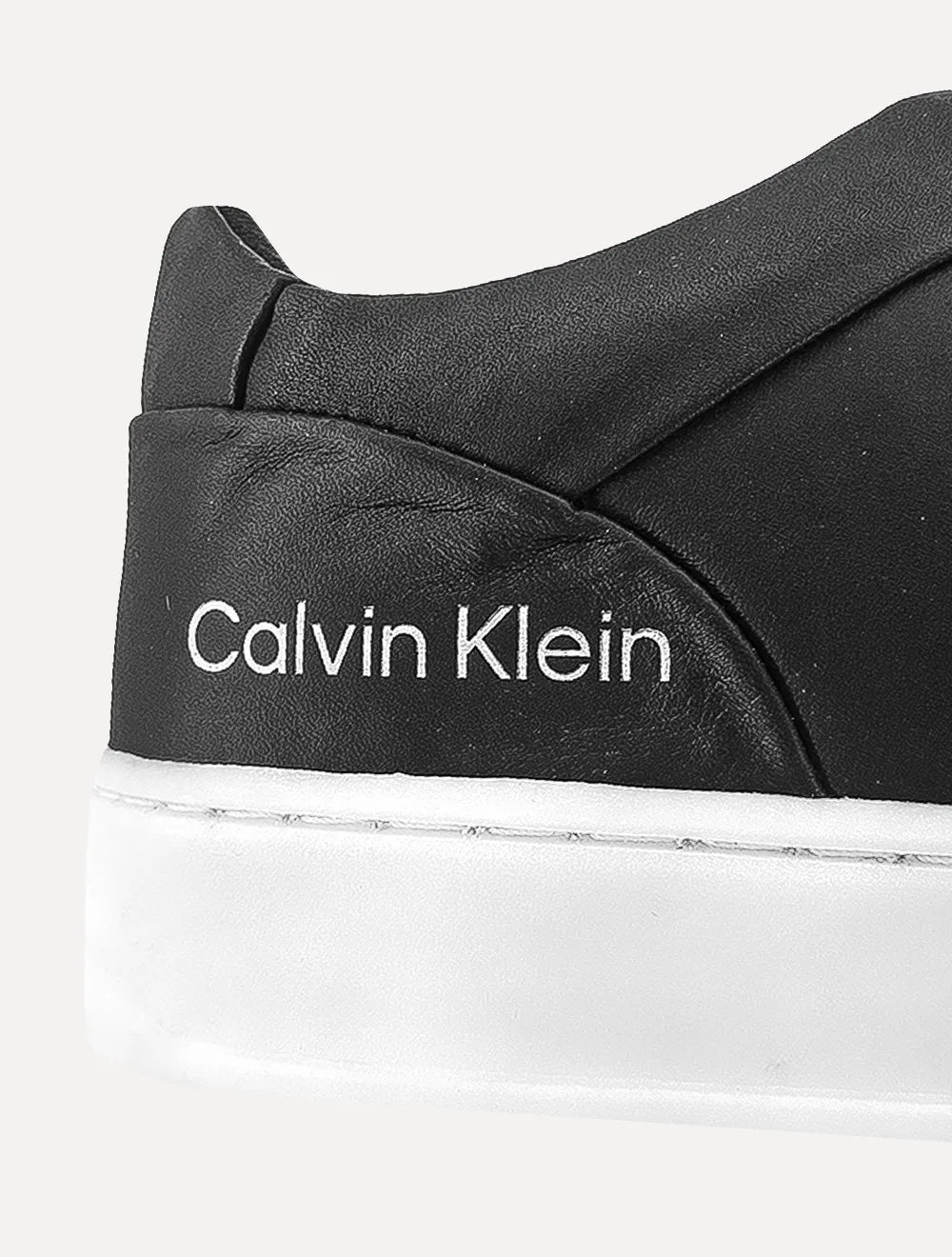Tênis Calvin Klein Masculino Couro Casual Confort Preto