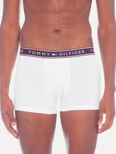 Cueca Tommy Hilfiger Cotton Stretch Trunk Colors Branca Pack 3UN