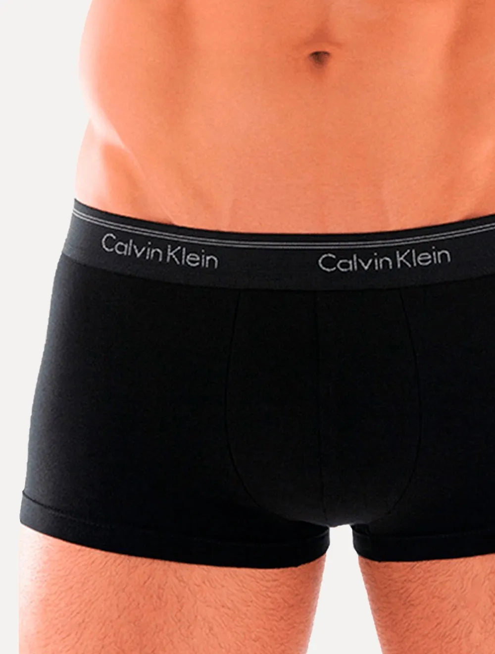 Cueca Calvin Klein Low Rise Trunk Preta C11.02 PT00 Pack 2UN