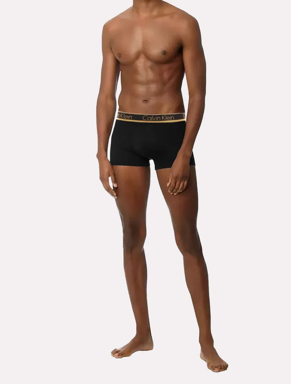 Cueca Calvin Klein Trunk Modal Dourado C10.03 PT03 Preta 1UN
