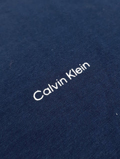 Camiseta Calvin Klein Masculina Flame New Logo Azul Marinho