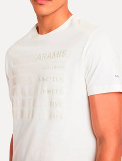 Camiseta Aramis Masculina Established Off And Black Off-White