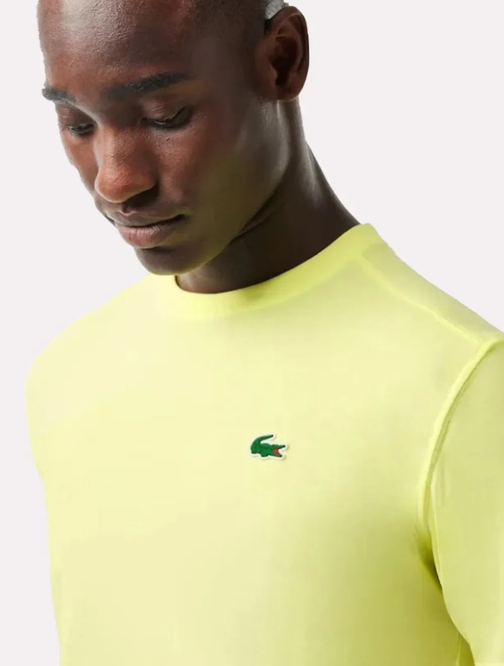Camiseta Lacoste Masculina Basic Sport Quick Dry Verde Lima