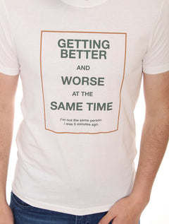 Camiseta Sergio K Masculina Better And Worse Off-White