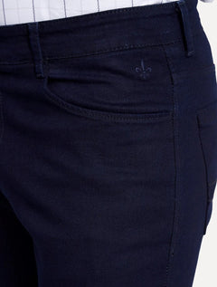 Calça Dudalina Jeans Masculina Slim Stretch Five Pockets Escura