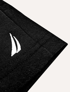 Bermuda Nautica Masculina Moletom Light Sail Boat Preta