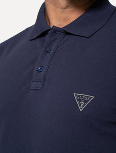 Polo Guess Masculina Piquet Azul Marinho