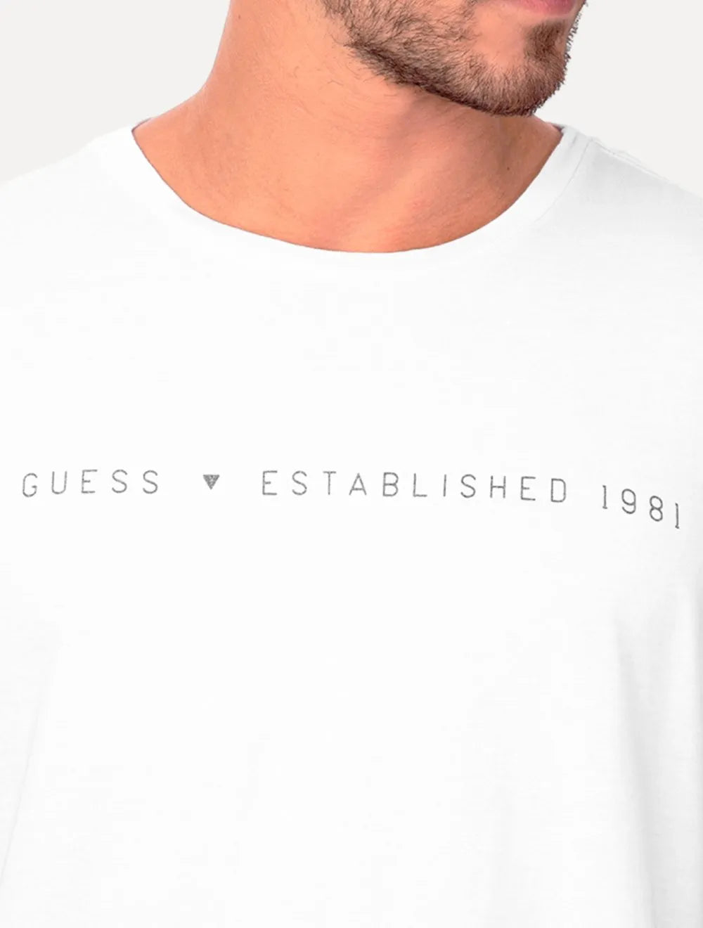 Camiseta Guess Masculina Est. 1981 Branca