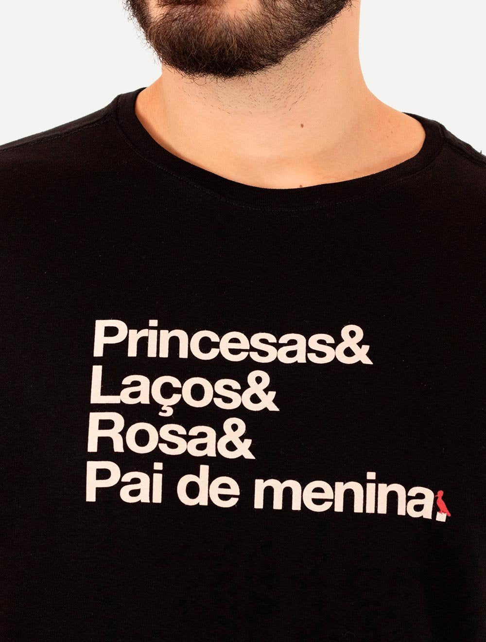 Camiseta Reserva Masculina Regular Pai De Princesa Preta