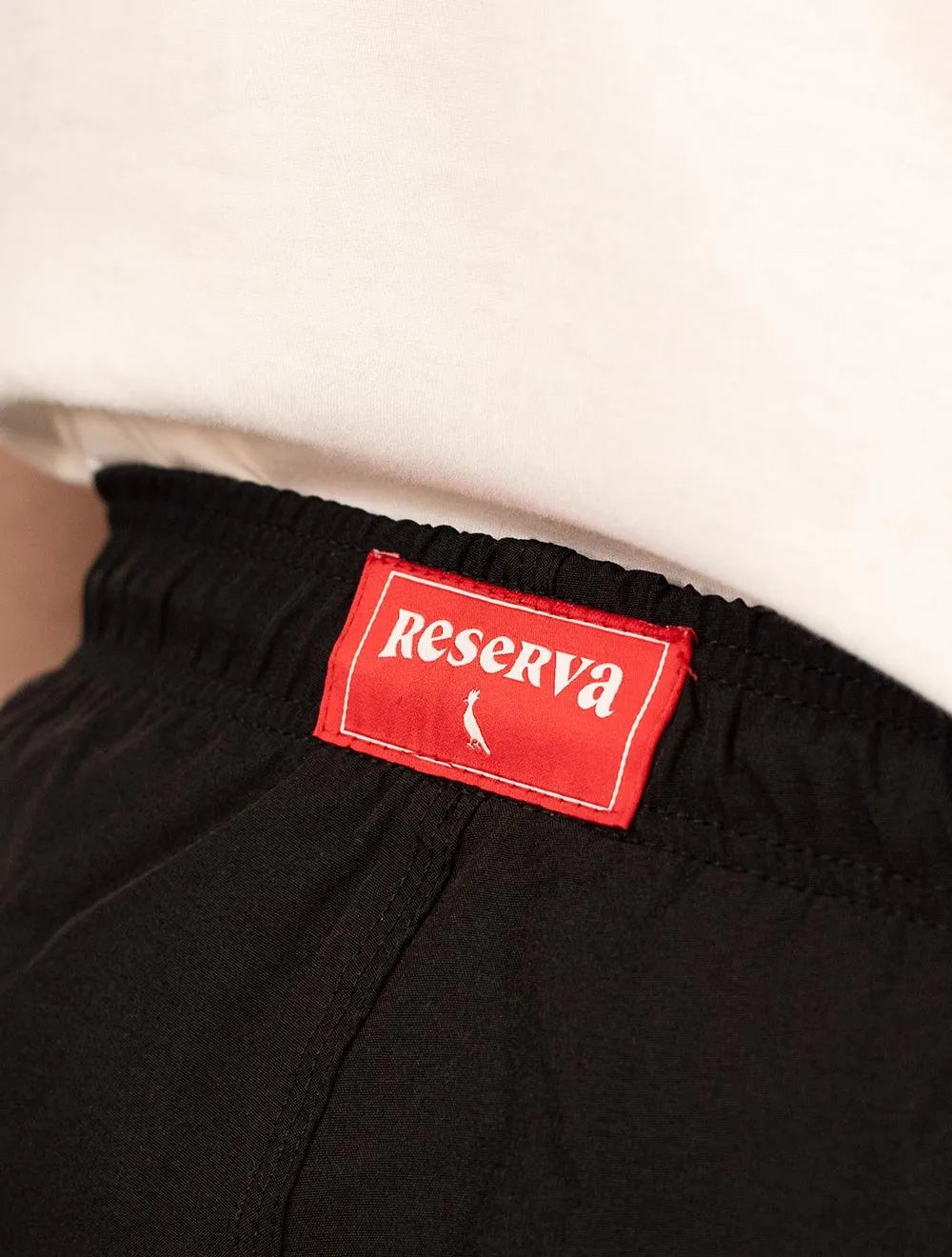 Short Reserva Masculino D'Água Beachwear Liso Basico Lateral Preto