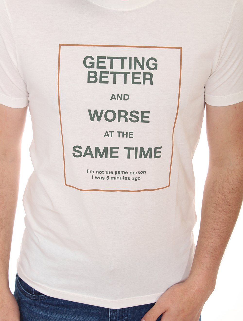 Camiseta Sergio K Masculina Better And Worse Off-White