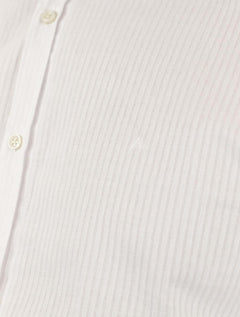 Camisa Aramis Masculina Slim Algodão Textura Listrada Branca