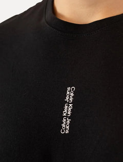 Camiseta Calvin Klein Jeans Masculina Vertical Mirror Preta