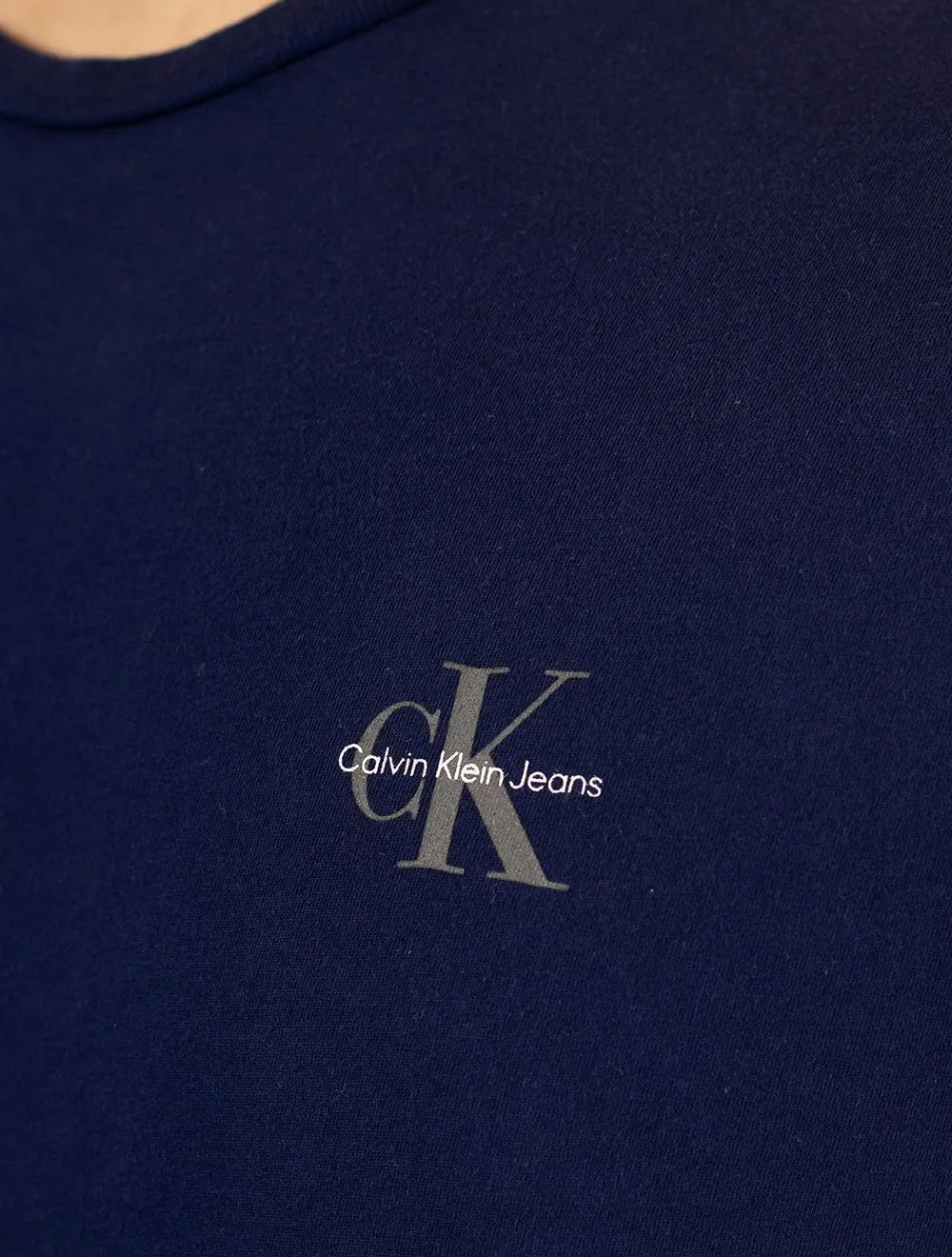 Camiseta Calvin Klein Jeans Masculina New Logo Re Issue Azul Marinho