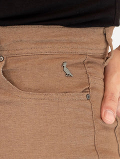 Bermuda Reserva Masculina Sarja Color Silver New Marrom