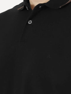 Polo Aramis Masculina Regular Piquet 4 Frisos Brown Preta