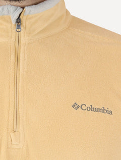Blusa Columbia Masculina Klamath Range II Half Zip Amarelo Ocre