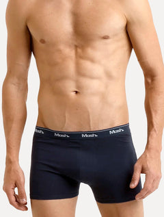 Cueca Mash Boxer Cotton Basic Azul Marinho