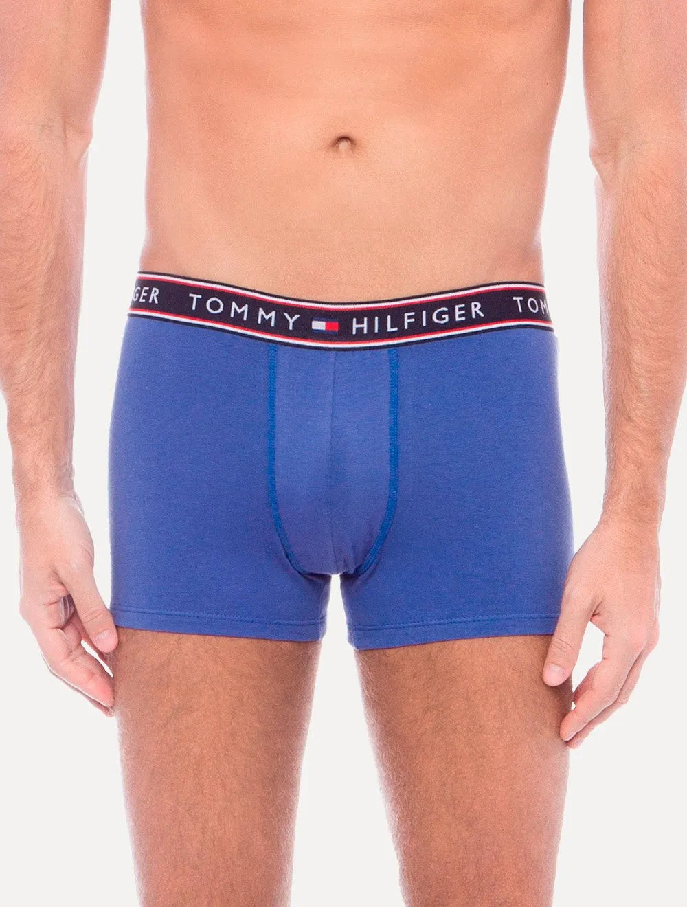 Cueca Tommy Hilfiger Cotton Stretch Trunk Colors Azul Pack 3UN