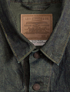 Jaqueta Levis Jeans Masculina Trucker Relaxed Verde