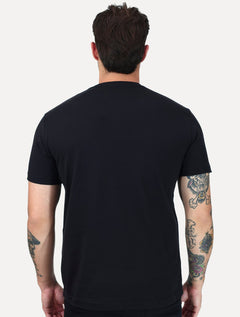Camiseta King & Joe Premium Suedine Egípcio Logo Preta