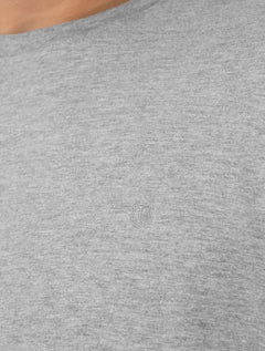 Camiseta Individual Masculina Comfort Icon Cinza Mescla