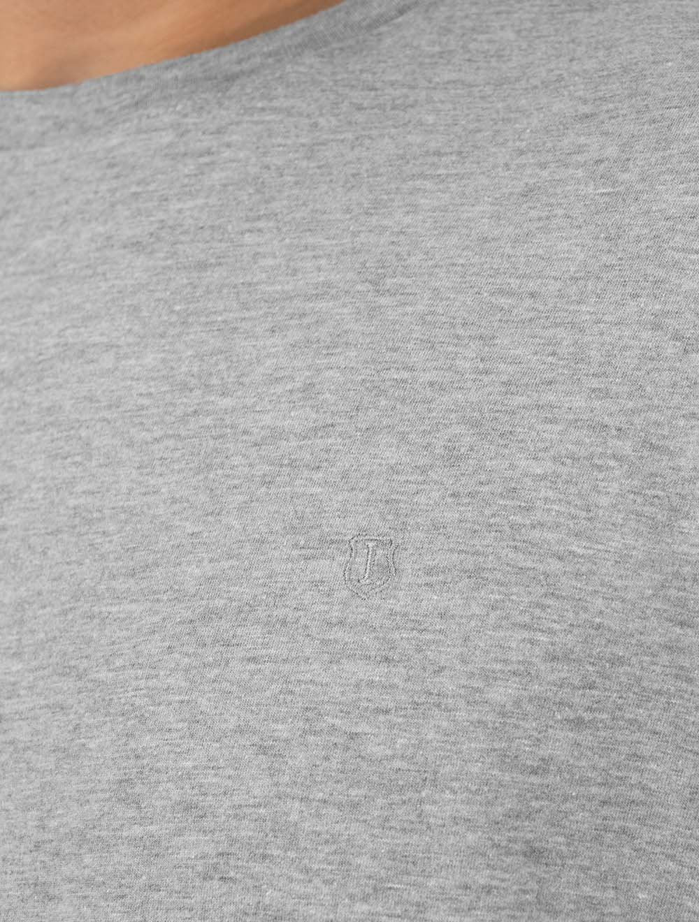 Camiseta Individual Masculina Comfort Icon Cinza Mescla