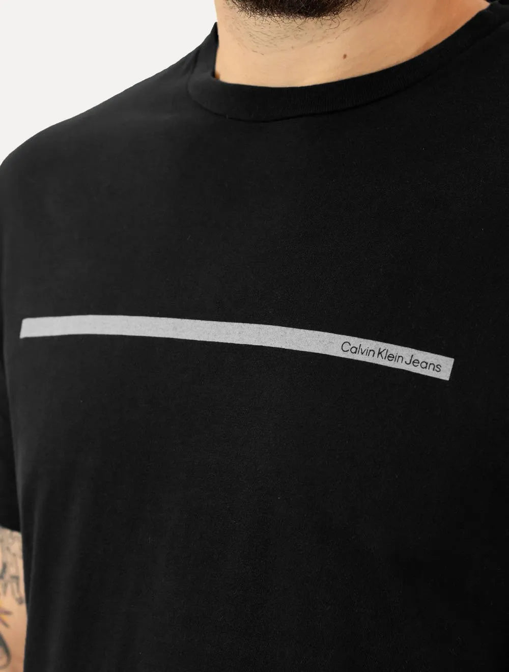 Camiseta Calvin Klein Jeans Masculina Sash Preta