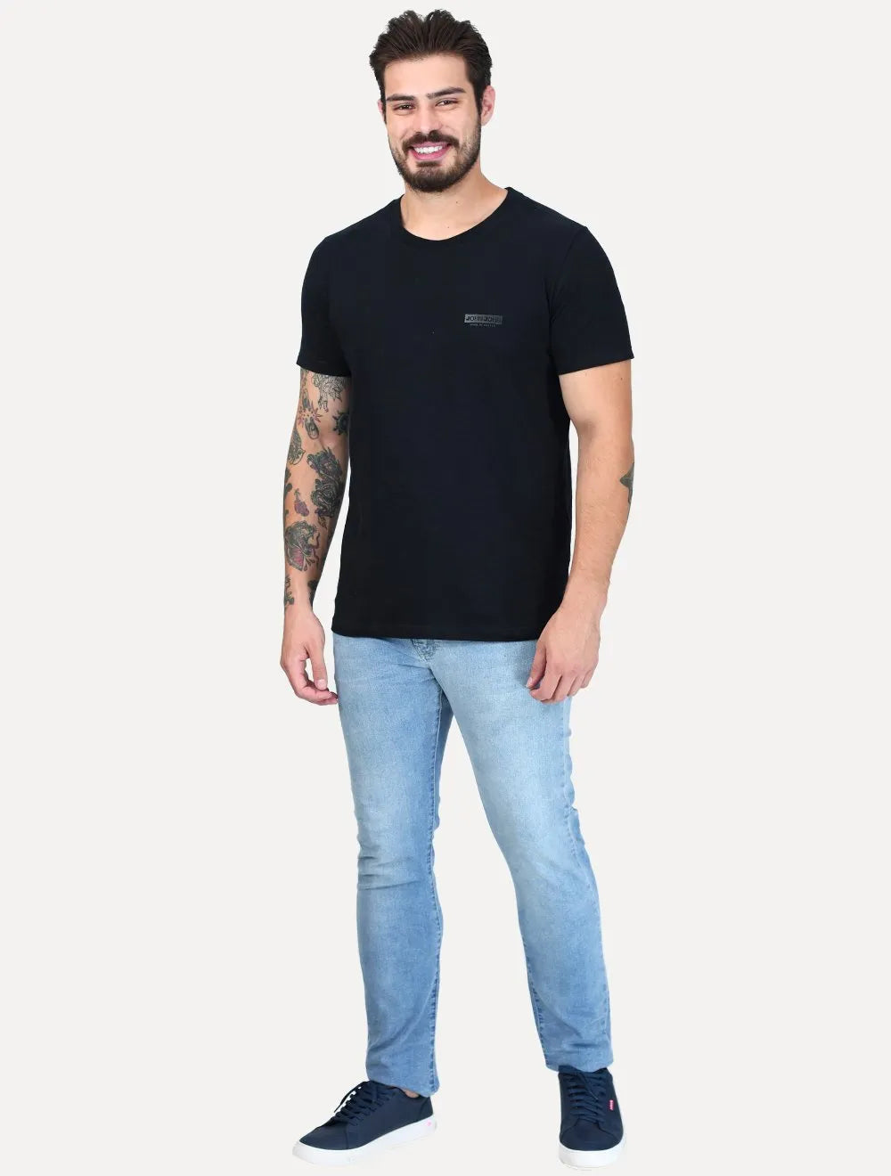 Camiseta John John Slim Fit Flame Preto