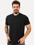 Camiseta King & Joe Masculina Cotton Premium Flex Preta