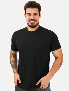 Camiseta King & Joe Masculina Cotton Premium Flex Preta