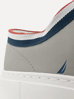 Tênis Nautica Masculino Firenze Listrado Cinza