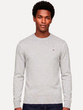 Suéter Tommy Hilfiger Masculino Crewneck Essential Cotton Cinza