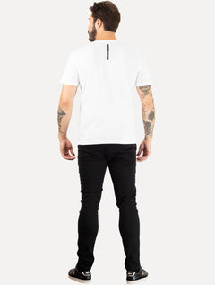 Camiseta Calvin Klein Jeans Masculina Dark Square Branca
