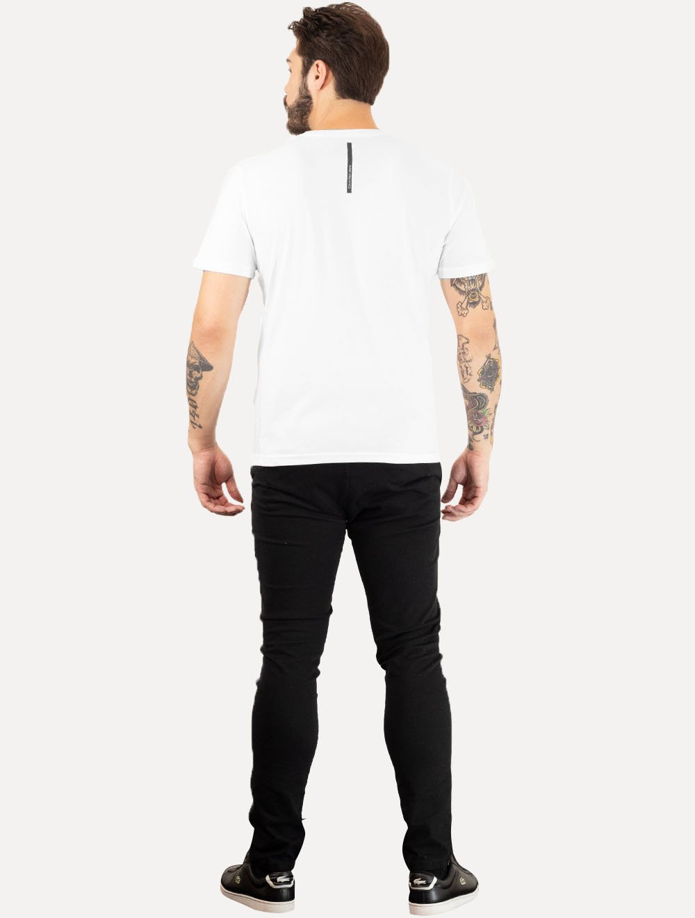 Camiseta Calvin Klein Jeans Masculina Dark Square Branca