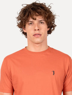 Camiseta Aleatory Masculina Navy Icon Terracota