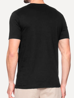 Camiseta Calvin Klein Masculina Line Rubber Logo Preta