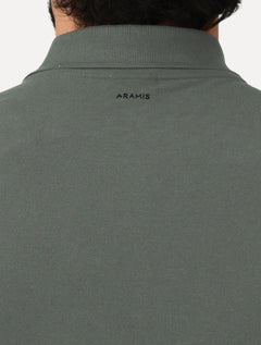 Polo Aramis Masculina Regular Piquet Inner Detail Dark Verde Médio