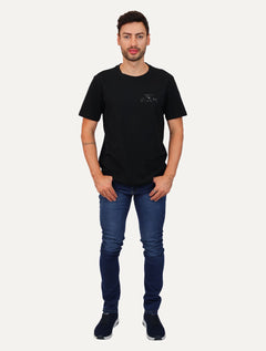 Camiseta Ellus Masculina Slim Cotton Made To Last Preta