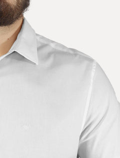 Camisa Calvin Klein Masculina Manga Curta Basica Cotton Branca