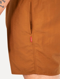 Short Reserva D'Água Beachwear Liso Premium Marrom Claro